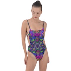 Mind Bender Tie Strap One Piece Swimsuit by Thespacecampers