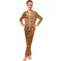 Orange You Glad Kid s Satin Long Sleeve Pajamas Set View1