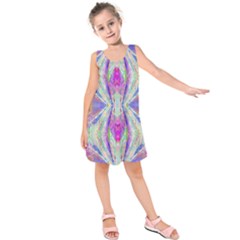 Peaceful Purp Kids  Sleeveless Dress by Thespacecampers