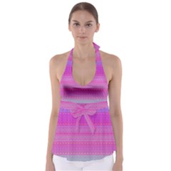 Pink Paradise Babydoll Tankini Top by Thespacecampers
