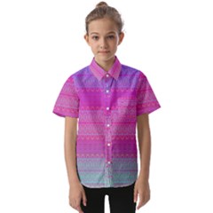 Pink Paradise Kids  Short Sleeve Shirt by Thespacecampers