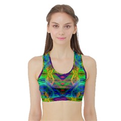 Portal Pieces Sports Bra With Border by Thespacecampers