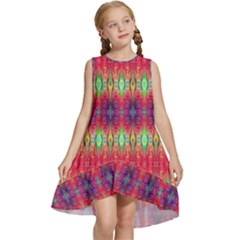 Psychedelic Synergy Kids  Frill Swing Dress by Thespacecampers