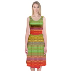 Rainbow Road Midi Sleeveless Dress by Thespacecampers