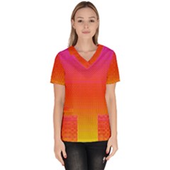 Sunrise Party Women s V-neck Scrub Top by Thespacecampers