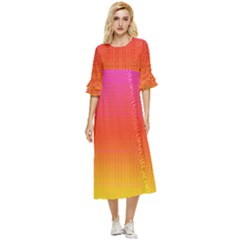 Sunrise Party Double Cuff Midi Dress by Thespacecampers