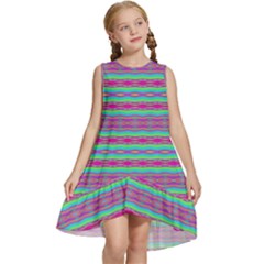 Teal Twists Kids  Frill Swing Dress by Thespacecampers