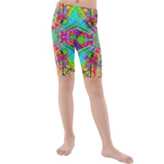 Terrestrial Burst Kids  Mid Length Swim Shorts