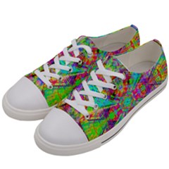 Terrestrial Burst Women s Low Top Canvas Sneakers by Thespacecampers