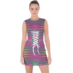 Tripapple Lace Up Front Bodycon Dress