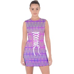 Triwaves Lace Up Front Bodycon Dress