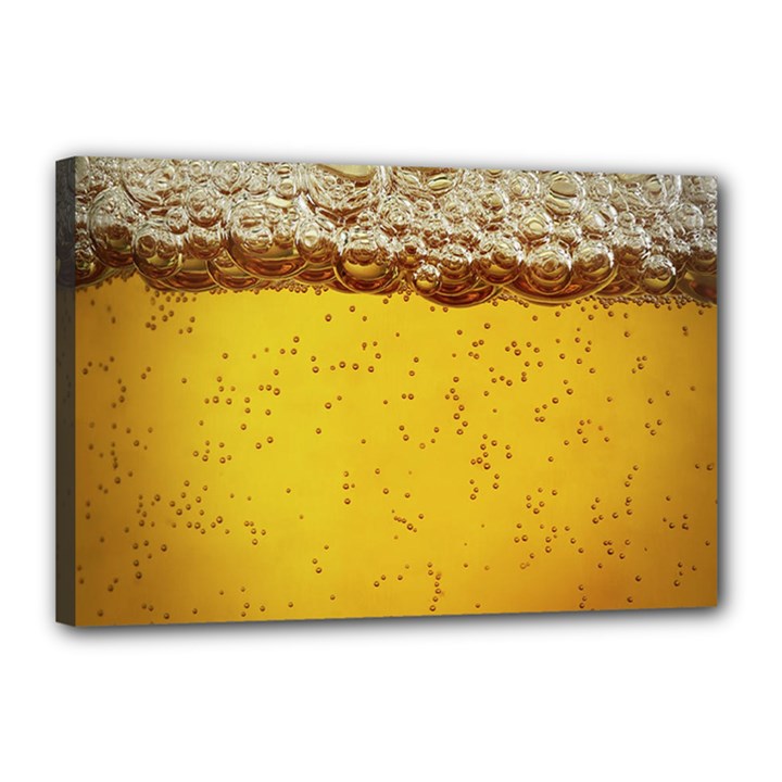 Beer-bubbles-jeremy-hudson Canvas 18  x 12  (Stretched)