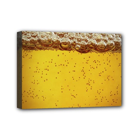 Beer-bubbles-jeremy-hudson Mini Canvas 7  X 5  (stretched) by nate14shop