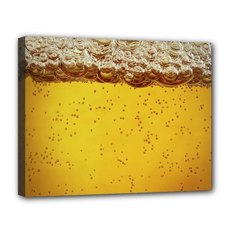Beer-bubbles-jeremy-hudson Canvas 14  X 11  (stretched)