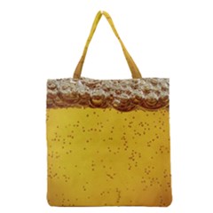 Beer-bubbles-jeremy-hudson Grocery Tote Bag by nate14shop