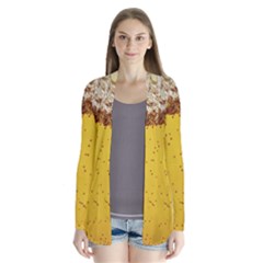 Beer-bubbles-jeremy-hudson Drape Collar Cardigan by nate14shop