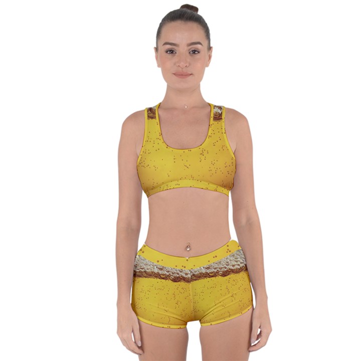 Beer-bubbles-jeremy-hudson Racerback Boyleg Bikini Set