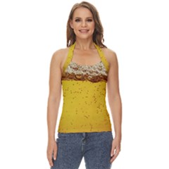 Beer-bubbles-jeremy-hudson Basic Halter Top by nate14shop