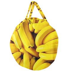 Banana Giant Round Zipper Tote