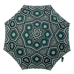 Abstract Pattern Geometric Backgrounds Hook Handle Umbrellas (small) by Eskimos