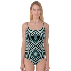 Abstract Pattern Geometric Backgrounds Camisole Leotard  by Eskimos