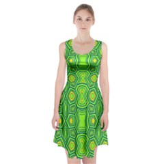 Abstract Pattern Geometric Backgrounds  Racerback Midi Dress by Eskimos