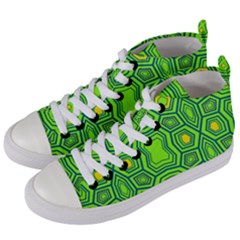 Abstract Pattern Geometric Backgrounds  Women s Mid-top Canvas Sneakers by Eskimos