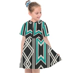 Abstract Pattern Geometric Backgrounds  Kids  Sailor Dress by Eskimos