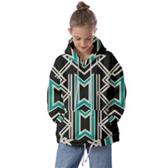 Abstract Pattern Geometric Backgrounds  Kids  Oversized Hoodie