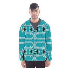 Abstract Pattern Geometric Backgrounds  Men s Hooded Windbreaker by Eskimos