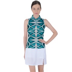 Abstract pattern geometric backgrounds  Women s Sleeveless Polo Tee