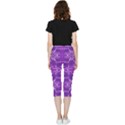 Folk flowers print Floral pattern Ethnic art Inside Out Lightweight Velour Capri Leggings  View2