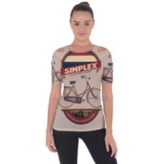 Simplex Bike 001 Design By Trijava Shoulder Cut Out Short Sleeve Top by nate14shop