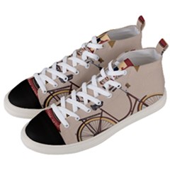 Simplex Bike 001 Design By Trijava Men s Mid-top Canvas Sneakers by nate14shop