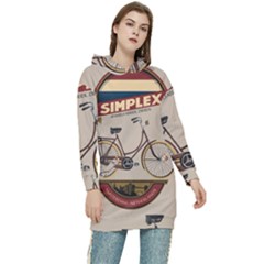 Simplex Bike 001 Design By Trijava Women s Long Oversized Pullover Hoodie by nate14shop