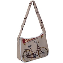 Simplex Bike 001 Design By Trijava Zip Up Shoulder Bag by nate14shop