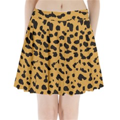 Animal Print - Leopard Jaguar Dots Pleated Mini Skirt by ConteMonfrey