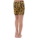 Animal print - Leopard Jaguar dots Kids  Lightweight Velour Capri Yoga Leggings View4