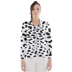 Black And White Leopard Dots Jaguar Women s Windbreaker by ConteMonfrey