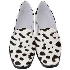 Black And White Leopard Dots Jaguar Women s Classic Loafer Heels