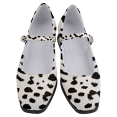 Black And White Leopard Dots Jaguar Women s Mary Jane Shoes