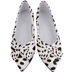 Black And White Leopard Dots Jaguar Women s Bow Heels by ConteMonfrey