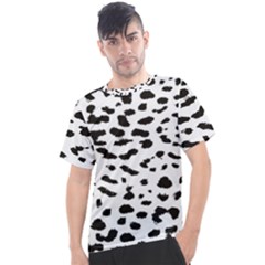 Black And White Leopard Dots Jaguar Men s Sport Top by ConteMonfrey