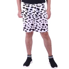Black And White Leopard Dots Jaguar Men s Pocket Shorts