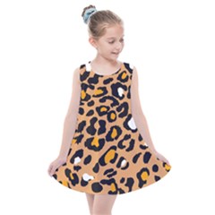 Leopard Jaguar Dots Kids  Summer Dress