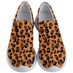 Orange Leopard Jaguar Dots Women s Lightweight Slip Ons by ConteMonfrey