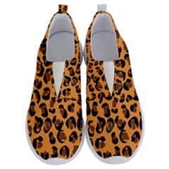 Orange Leopard Jaguar Dots No Lace Lightweight Shoes by ConteMonfrey