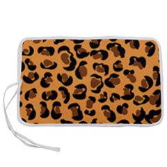 Orange Leopard Jaguar Dots Pen Storage Case (m)