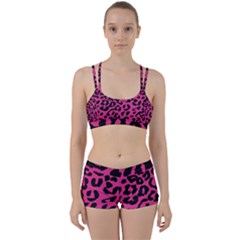 Leopard Print Jaguar Dots Pink Neon Perfect Fit Gym Set by ConteMonfrey