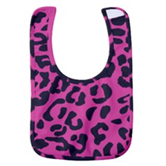 Leopard Print Jaguar Dots Pink Neon Baby Bib